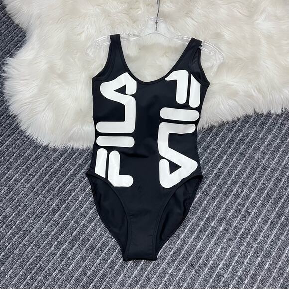 FILA Henrietta Bodysuit Sleeveless in Black/White Size XS - Picture 7 of 11